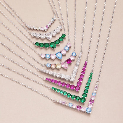 [Perla Lux]Ornate Round Cut Necklace