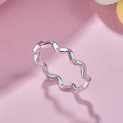[Perla Lux]Ornate Vibrant Round Cut Daily Ring