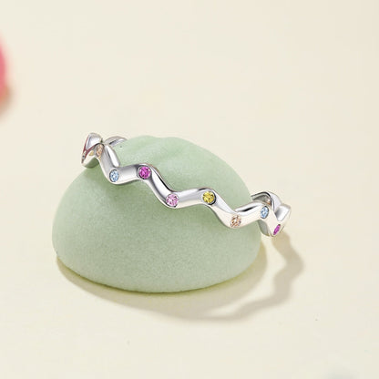 [Perla Lux]Ornate Vibrant Round Cut Daily Ring