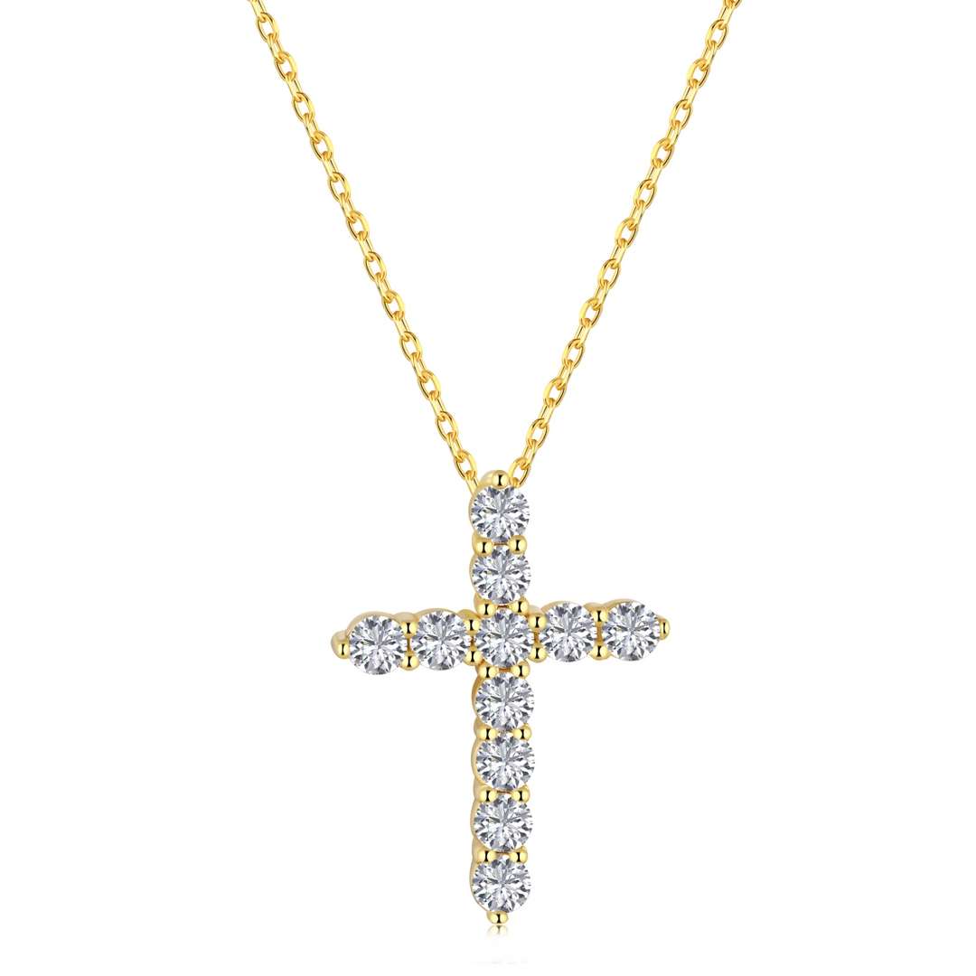 [Perla Lux]Unique Cross Shape Necklace