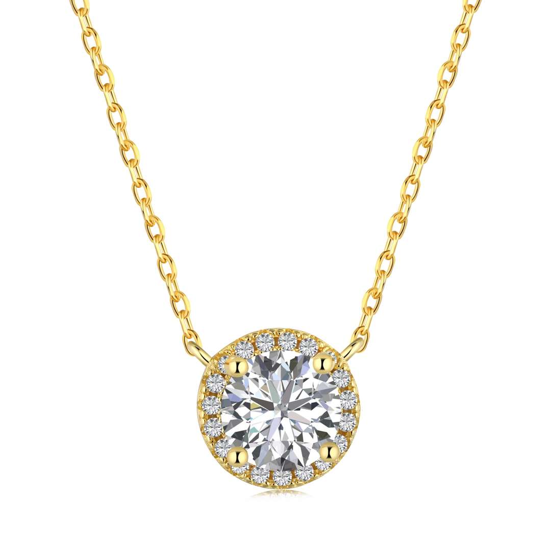 [Perla Lux]Luxurious Round Cut Necklace
