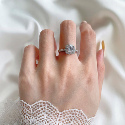 [Perla Lux]Dazzling Resplendent Round Cut Wedding Ring