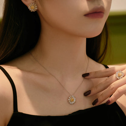[Perla Lux]Exquisite Daisy Necklace