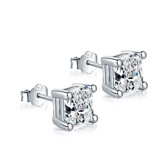 [Perla Lux]Delicate Square Shape Earrings