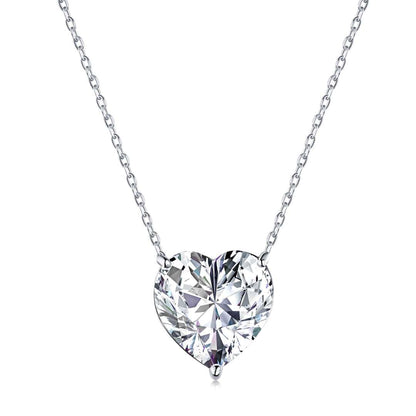 [Perla Lux]6.0 carat Radiant Heart Shape Necklace