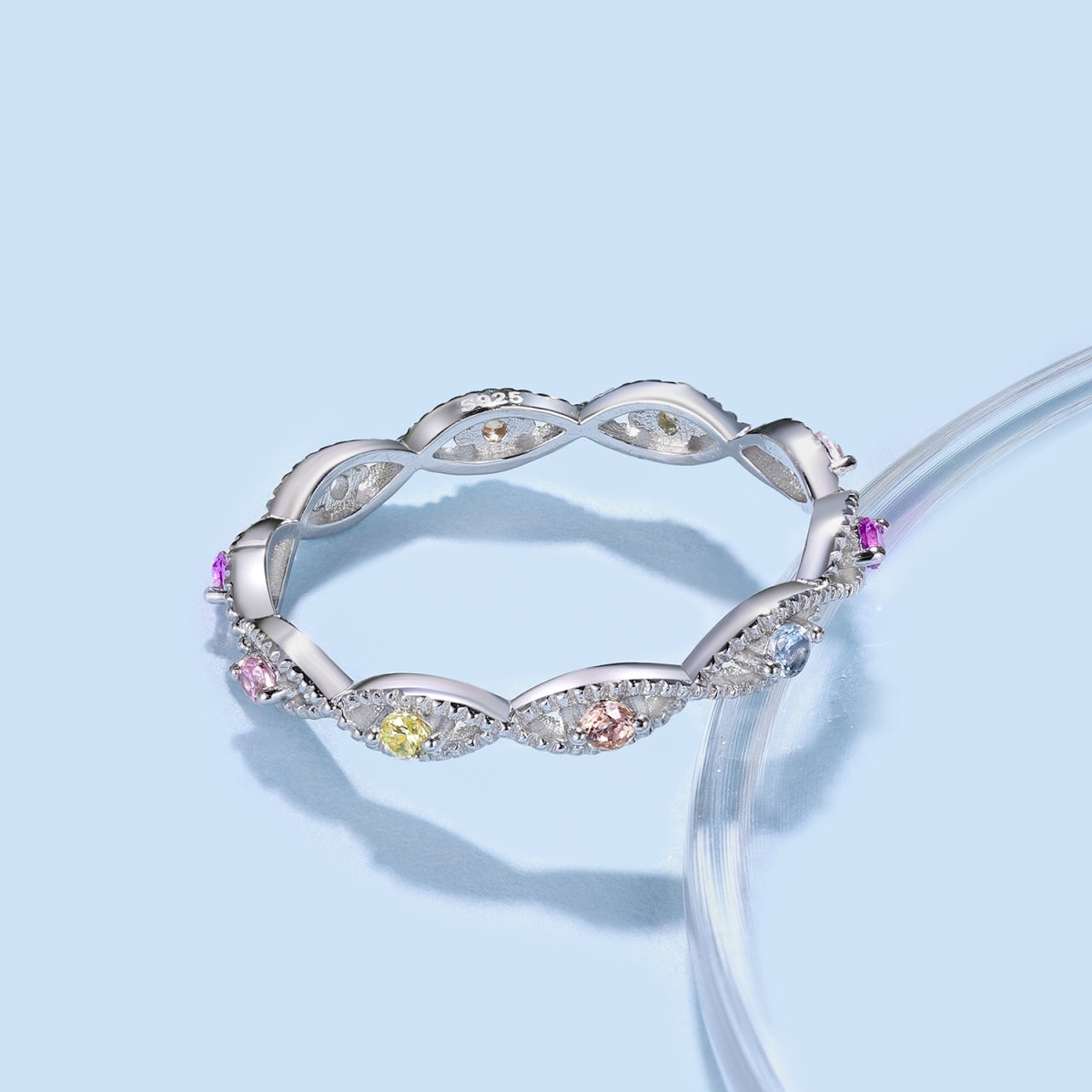 [Perla Lux]Elegant Energetic Round Cut Daily Ring