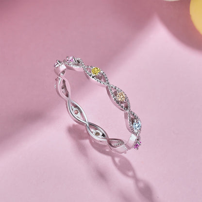 [Perla Lux]Elegant Energetic Round Cut Daily Ring