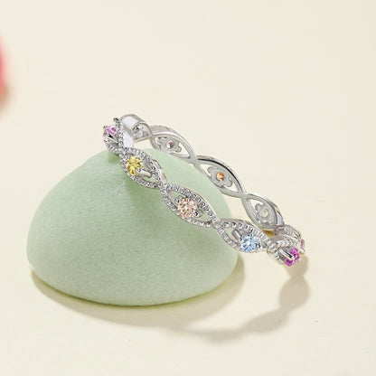 [Perla Lux]Elegant Energetic Round Cut Daily Ring