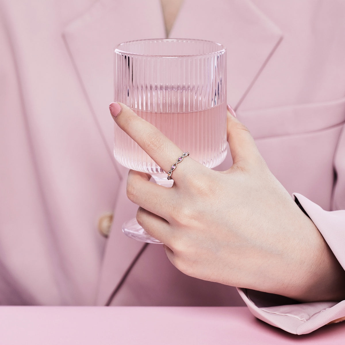 [Perla Lux]Elegant Energetic Round Cut Daily Ring
