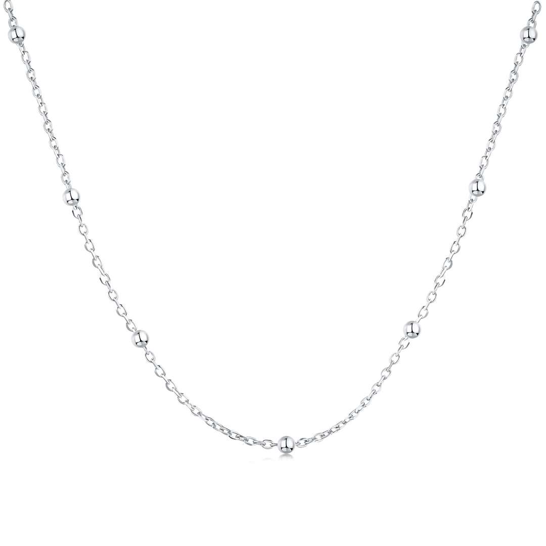 [Perla Lux]Small Bead Clavicle Chain Simple Necklace