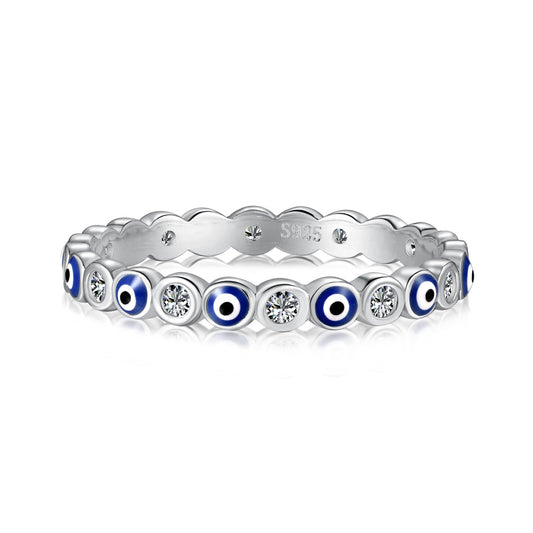 [Perla Lux]Sparkling Vibrant Round Shape Daily Ring