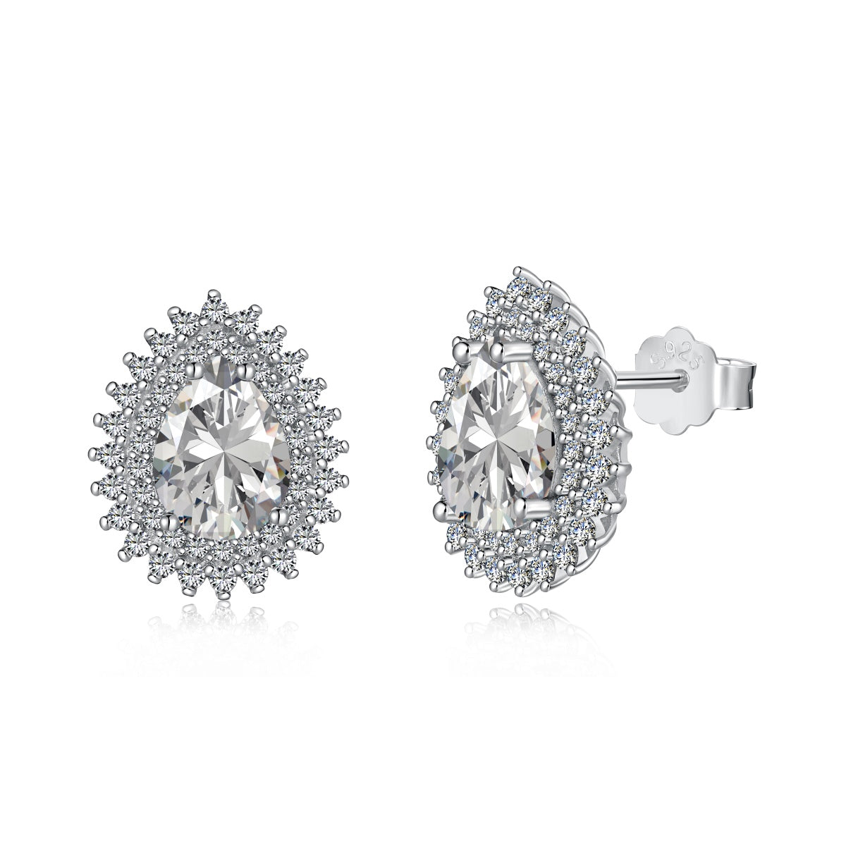 [Perla Lux]Delicate Gorgeous Pear Cut Daily Earrings