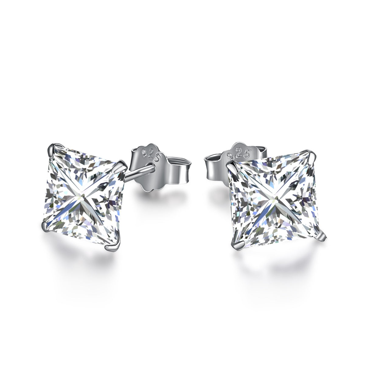 [Perla Lux]Ornate Square Shape Earrings