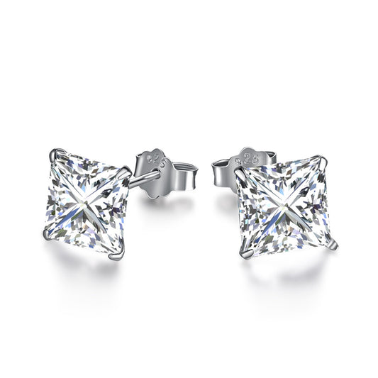 [Perla Lux]Ornate Square Shape Earrings