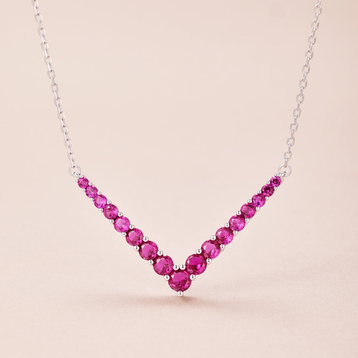 [Perla Lux]Ornate Round Cut Necklace