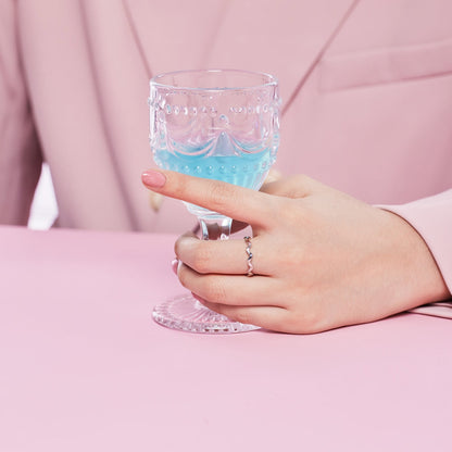 [Perla Lux]Ornate Vibrant Round Cut Daily Ring