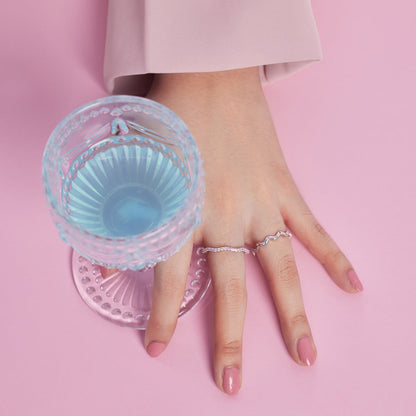 [Perla Lux]Ornate Vibrant Round Cut Daily Ring