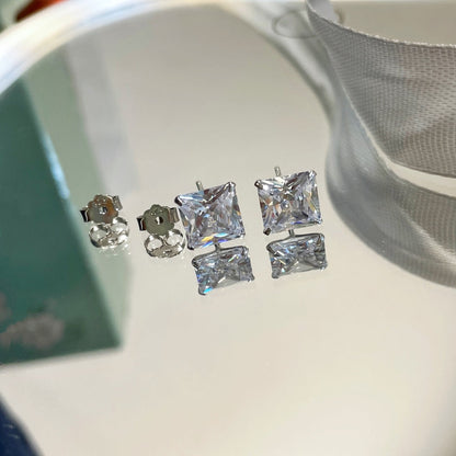 [Perla Lux]Ornate Square Shape Earrings