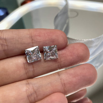 [Perla Lux]Ornate Square Shape Earrings