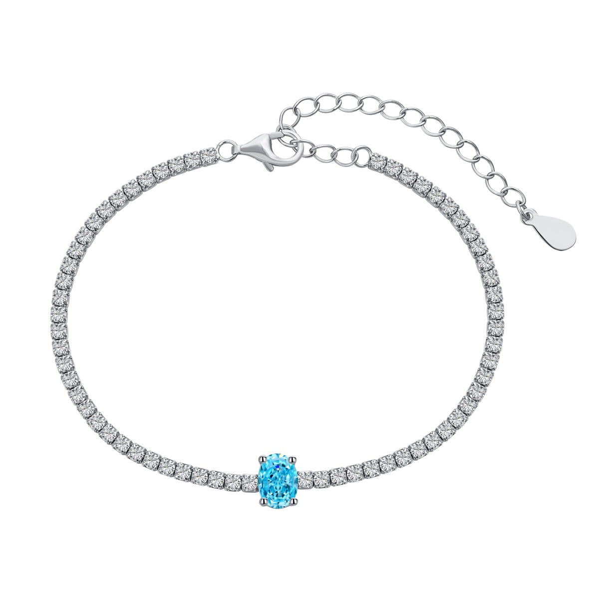 [Perla Lux]0.75 Carat Exquisite Oval Cut Daily Bracelet