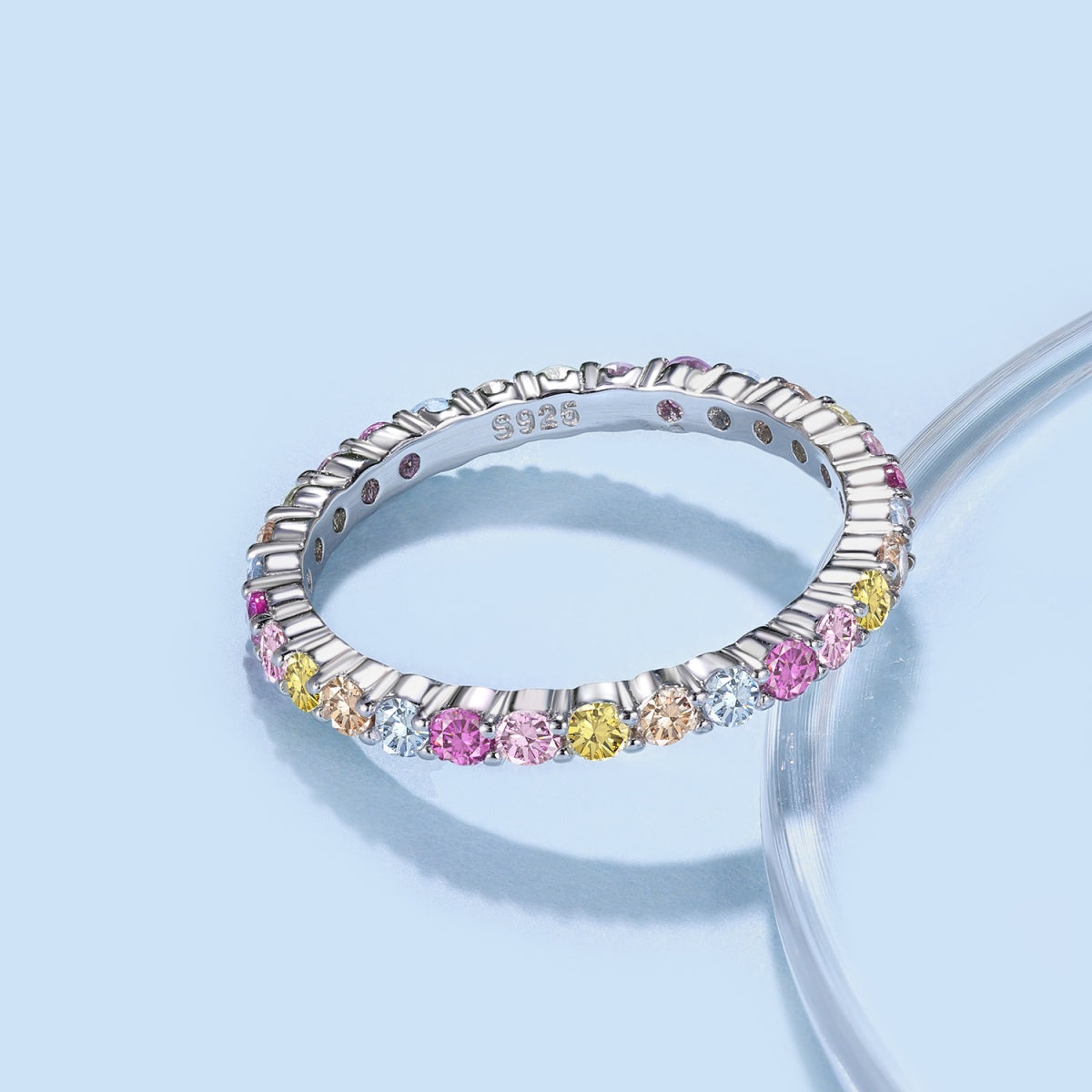 [Perla Lux]Elegant Vivid Round Cut Daily Ring