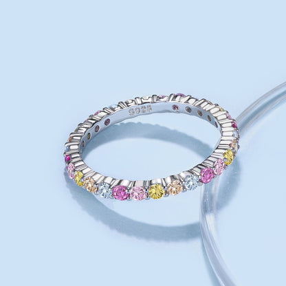 [Perla Lux]Elegant Vivid Round Cut Daily Ring