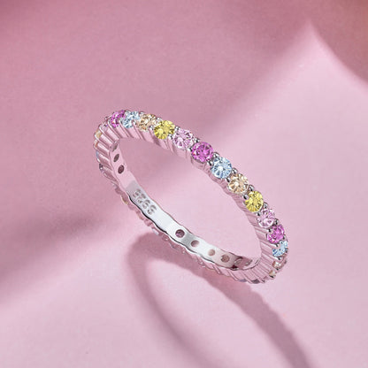 [Perla Lux]Elegant Vivid Round Cut Daily Ring