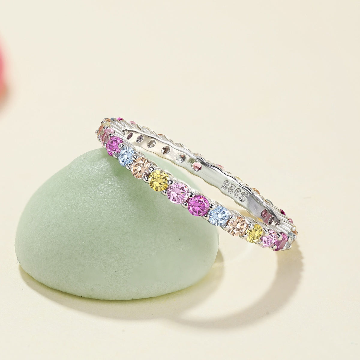 [Perla Lux]Elegant Vivid Round Cut Daily Ring