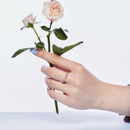 [Perla Lux]Dazzling Resplendent Round Cut Party Ring