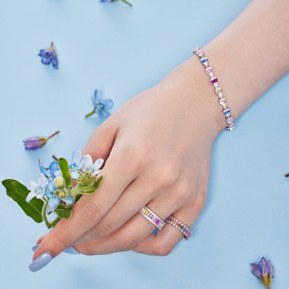 [Perla Lux]Radiant Water Drop Shape Daily Bracelet