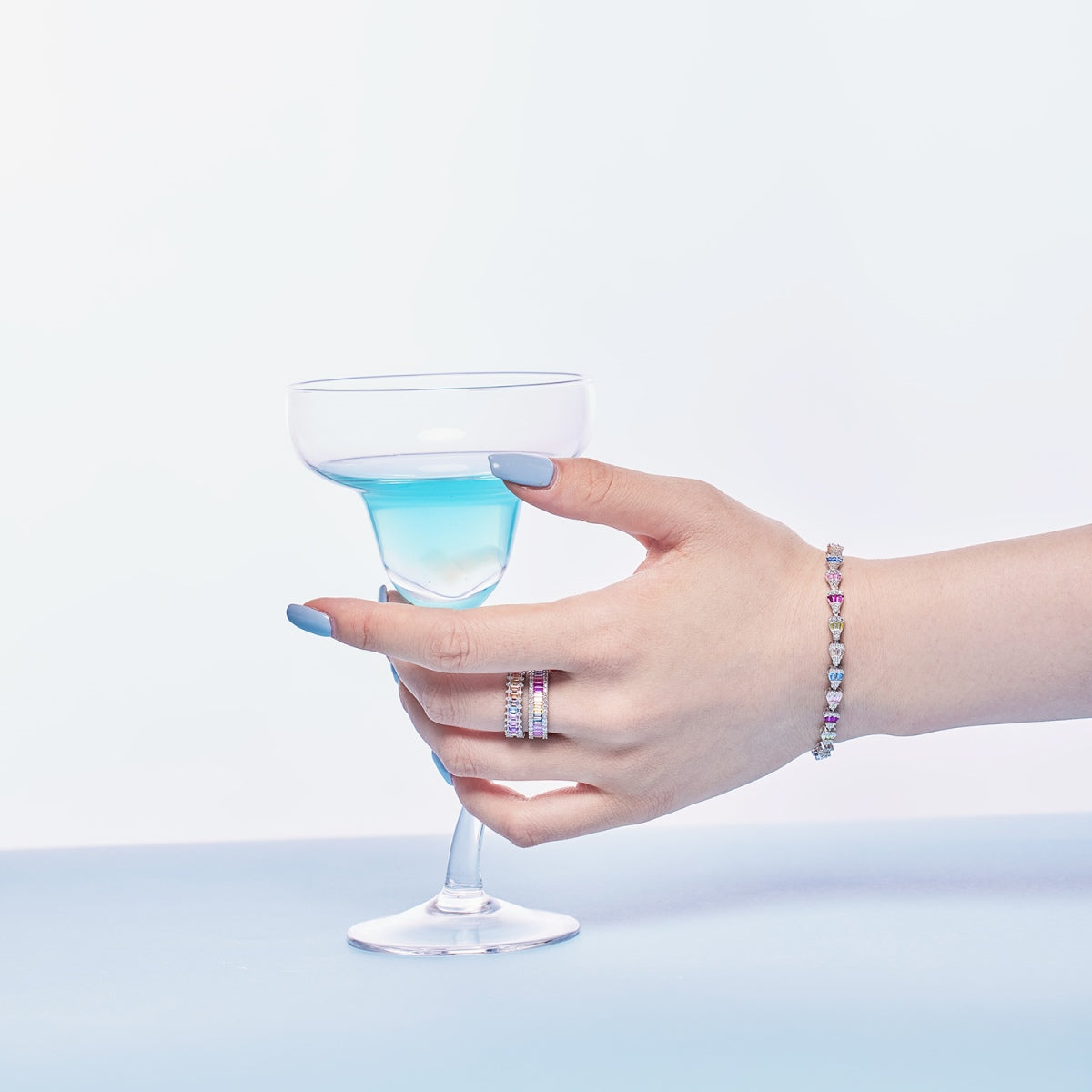 [Perla Lux]Radiant Water Drop Shape Daily Bracelet