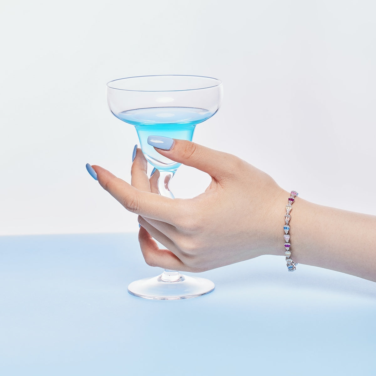 [Perla Lux]Radiant Water Drop Shape Daily Bracelet