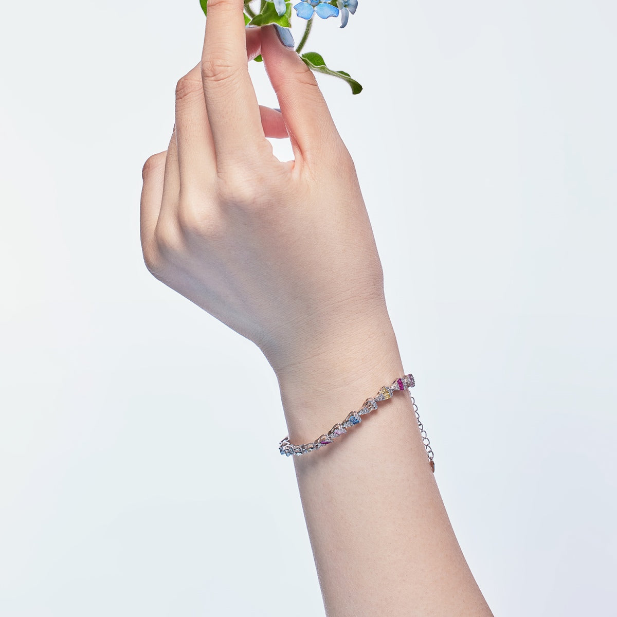[Perla Lux]Radiant Water Drop Shape Daily Bracelet