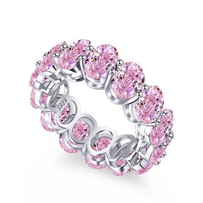 [Perla Lux]Dainty Elongated Cushion Cut Tennis Ring