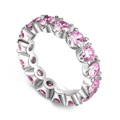 [Perla Lux]Eternity Round Cut Tennis Ring