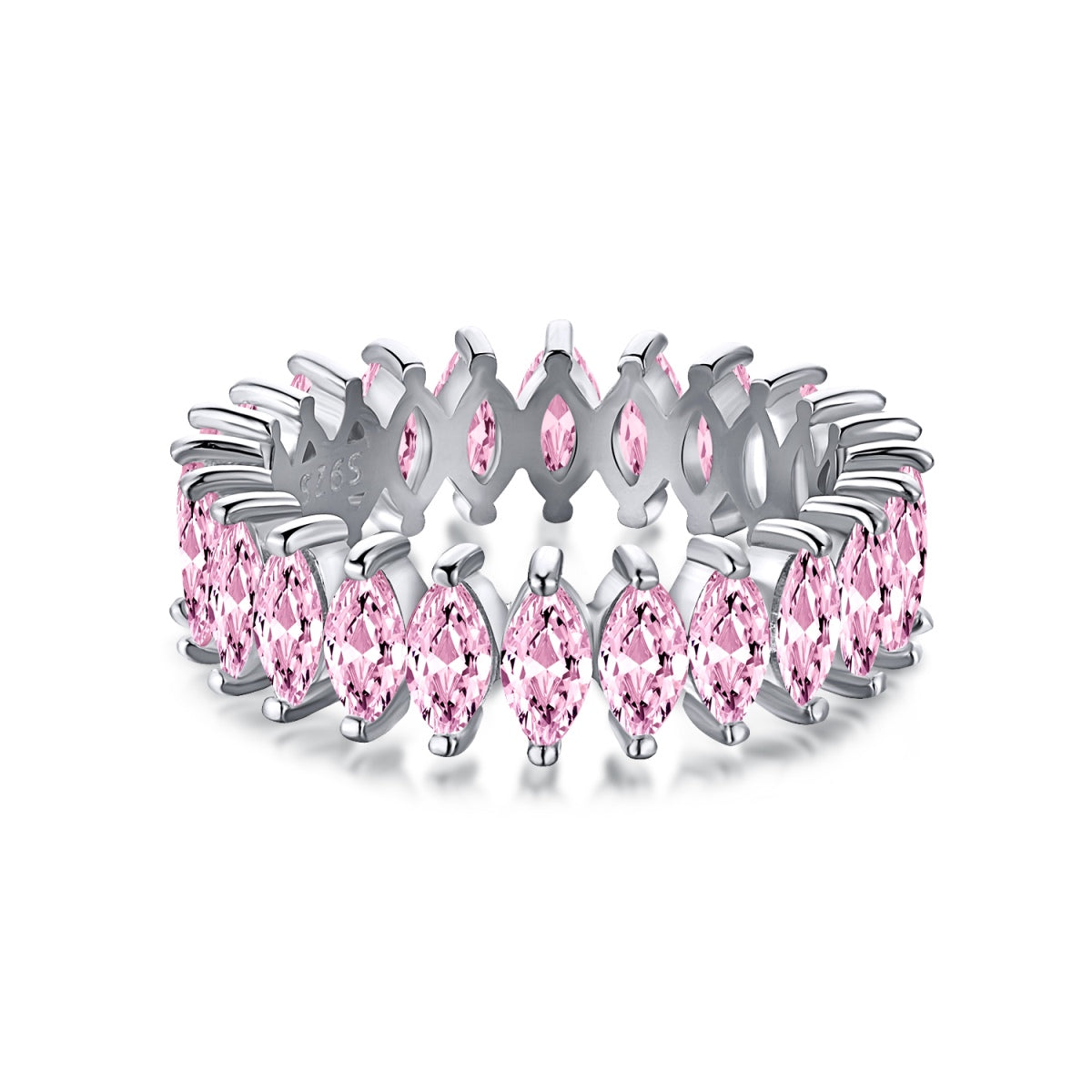 [Perla Lux]Gorgeous Marquise Cut Tennis Ring