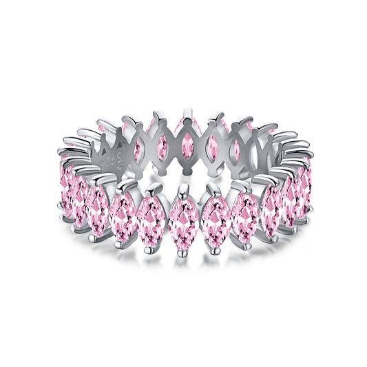 [Perla Lux]Gorgeous Marquise Cut Tennis Ring