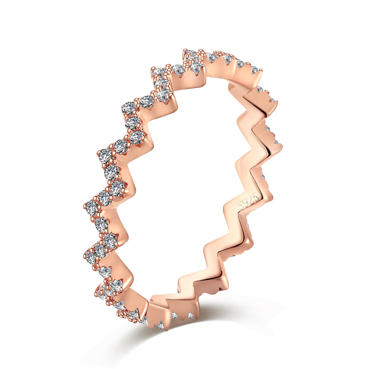 [Perla Lux]Delicate Enchanting Wave Shape Daily Ring