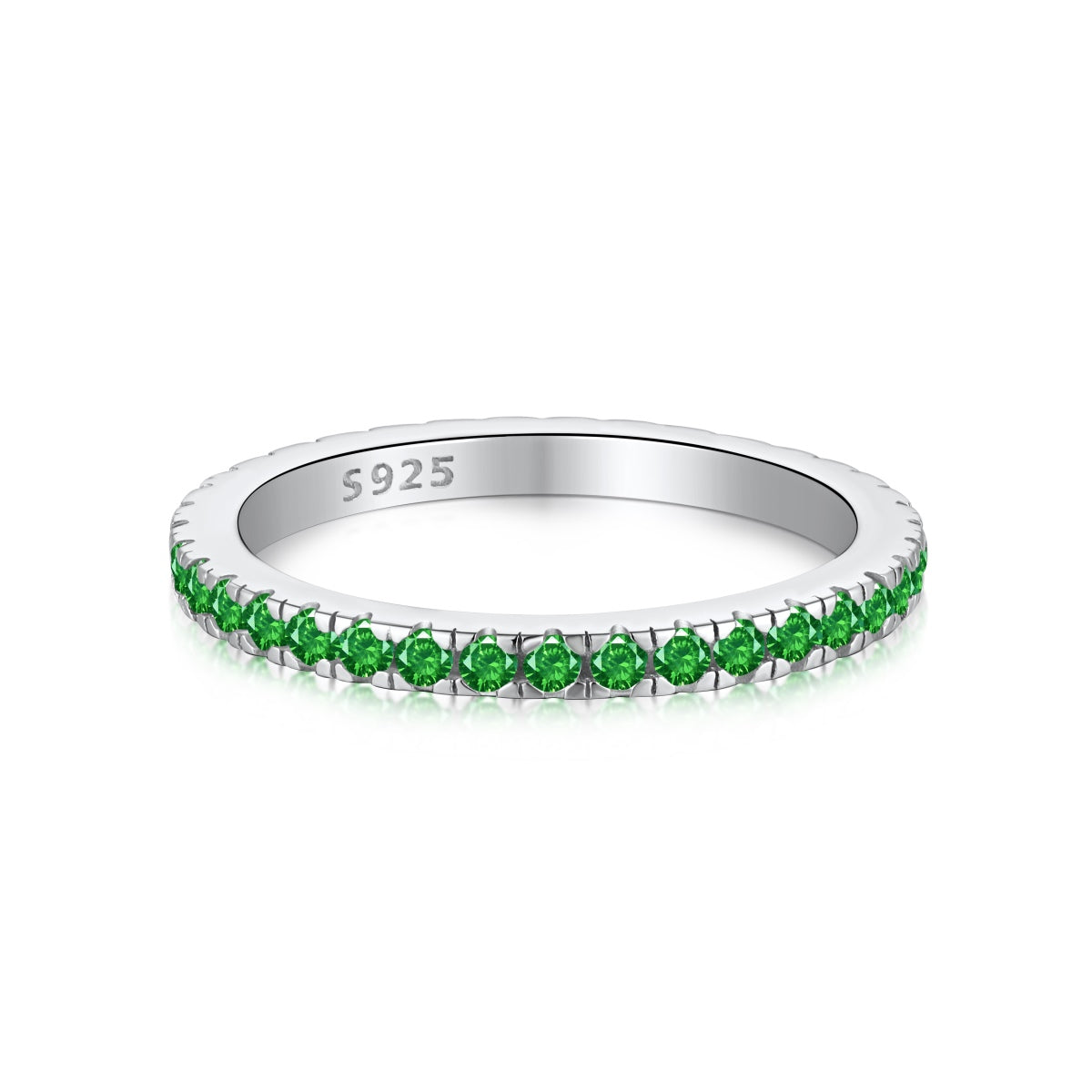 [Perla Lux]Delicate Sparkling Round Cut Daily Ring