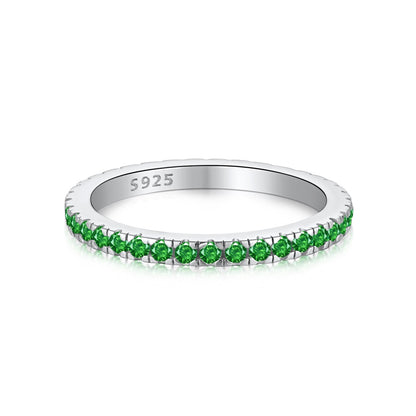[Perla Lux]Delicate Sparkling Round Cut Daily Ring