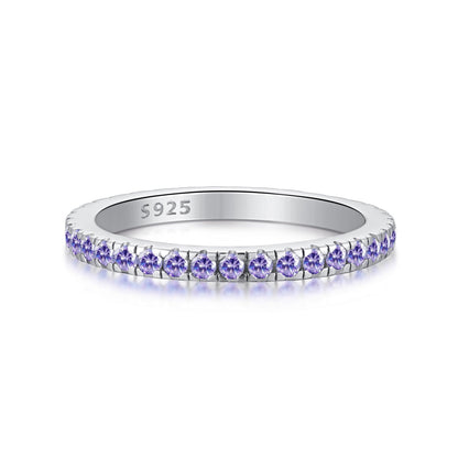 [Perla Lux]Delicate Sparkling Round Cut Daily Ring