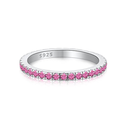 [Perla Lux]Delicate Sparkling Round Cut Daily Ring