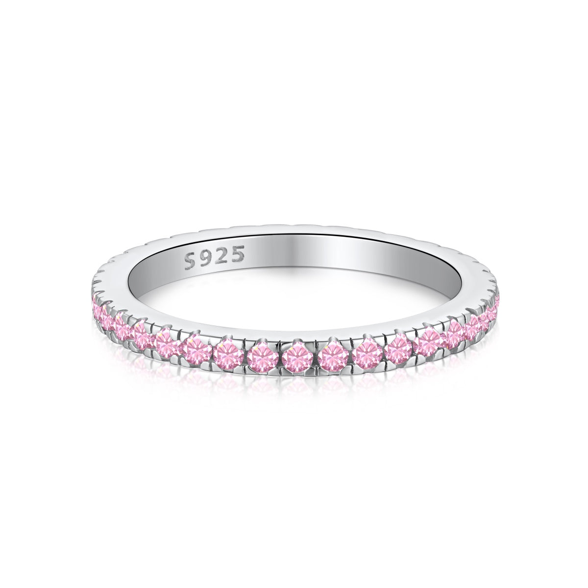 [Perla Lux]Delicate Sparkling Round Cut Daily Ring