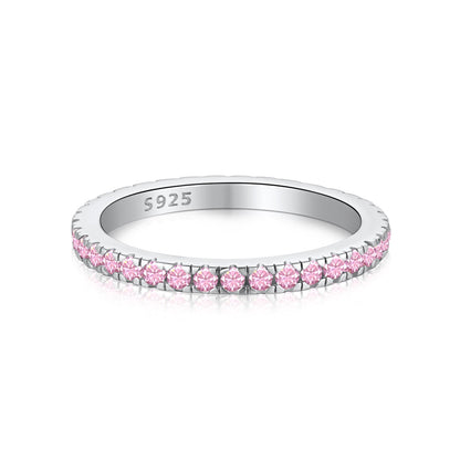 [Perla Lux]Delicate Sparkling Round Cut Daily Ring