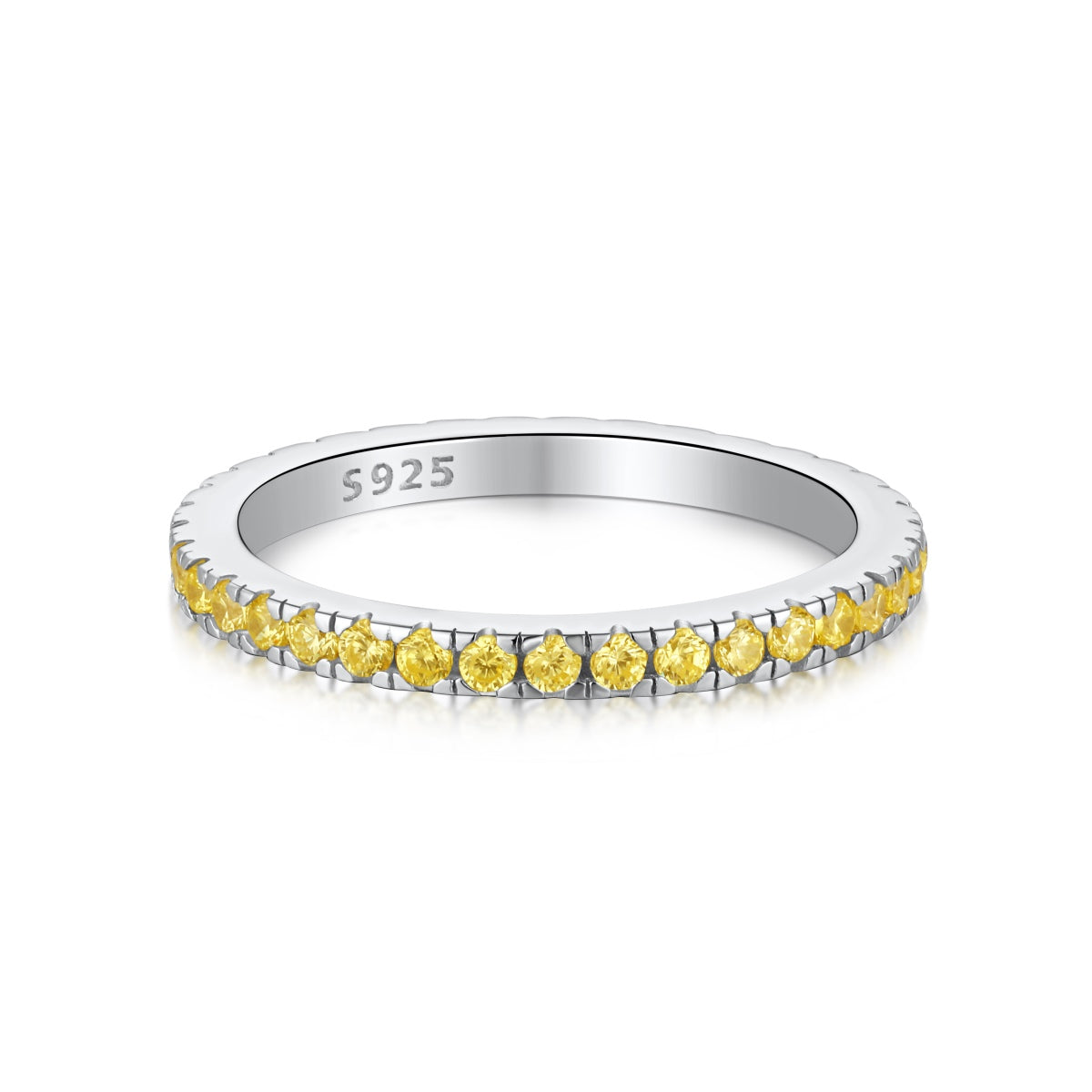 [Perla Lux]Delicate Sparkling Round Cut Daily Ring