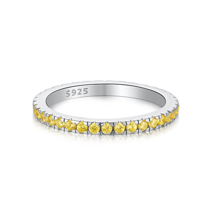 [Perla Lux]Delicate Sparkling Round Cut Daily Ring