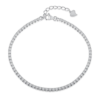 [Perla Lux]Radiant Shinning Princess Cut Tennis Bracelet
