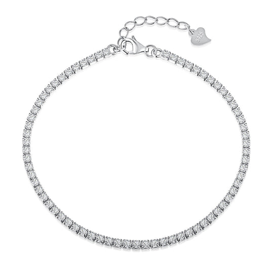 [Perla Lux]Radiant Shinning Princess Cut Tennis Bracelet