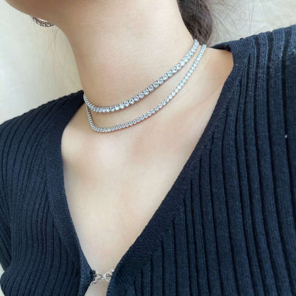 [Perla Lux]Elegant Tennis Chain Necklace