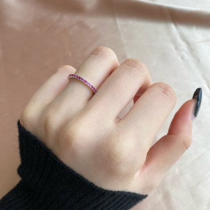 [Perla Lux]Delicate Sparkling Round Cut Daily Ring